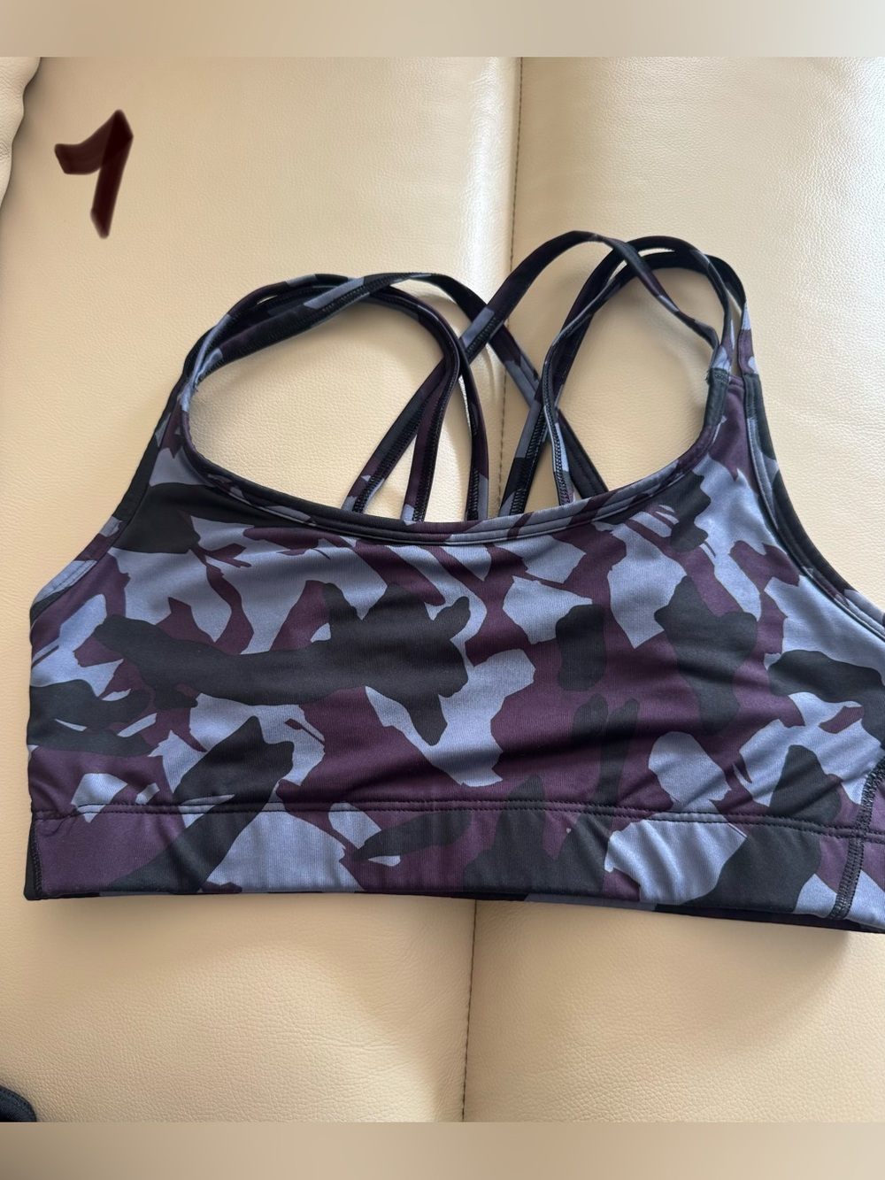 9-Women's Sports Bras Mixed Brands Camo TieDye Velvet Size
S